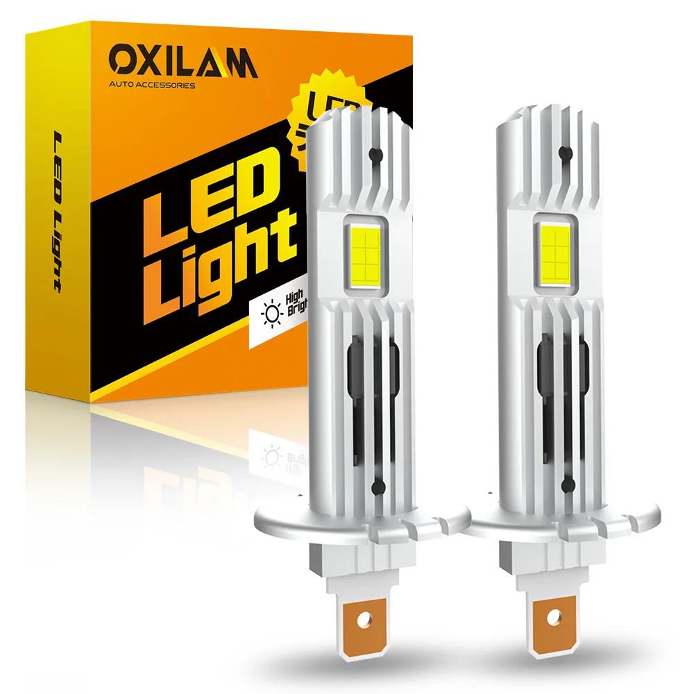 OXILAM ̴ H1 LED Ʈ  , ĵ Ҹ   12000LM 60W, ڵ H1 , 6500K ȭƮ 12V, 2 